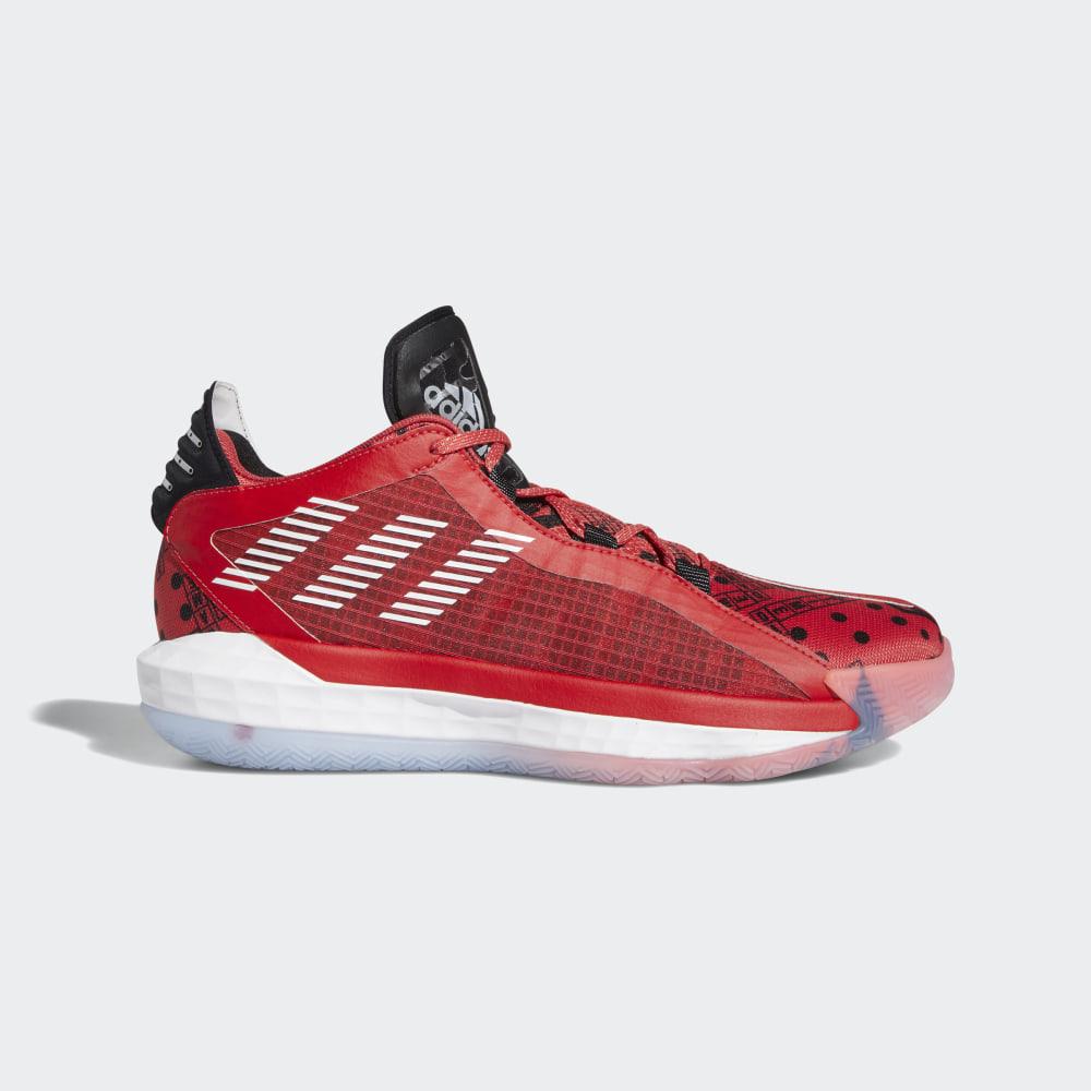 Adidasi Baschet Adidas Dame 6 Dama Romania - Rosii/Gri/Rosii EF9878